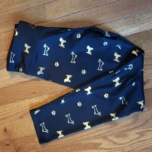 GIRLS JUSTICE PUPPY LEGGINGS SIZE 14, LIKE NEW!